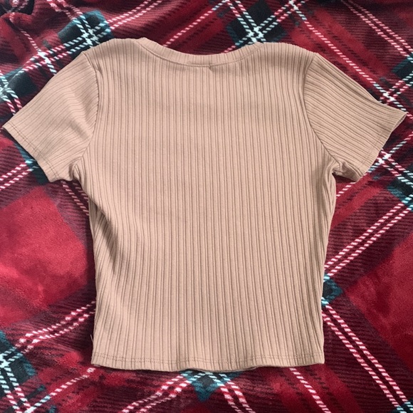 Cute Light Brown Top - Picture 2 of 4